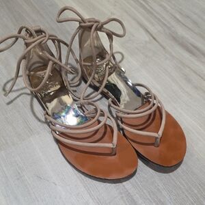 Vince Camuto Strappy Tan Sandals